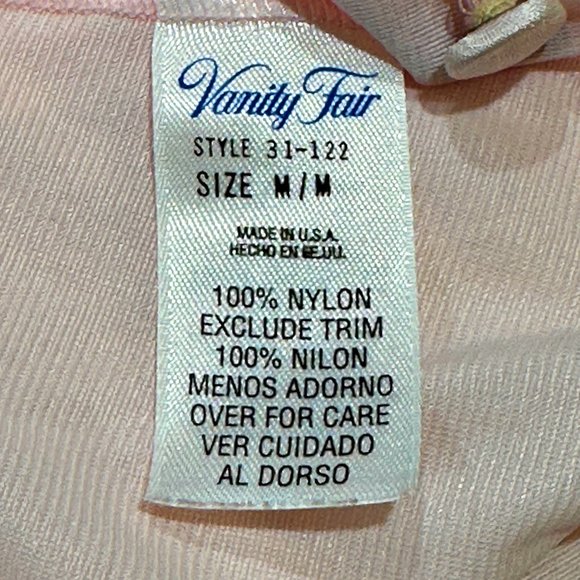 Vintage Vanity Fair Gown Robe Set Size M Pink Sleeveless Gown Short Sleeve Robe - Picture 9 of 10